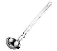 Écumoire à soupe en acier inoxydable 34 cm | Acier inoxydable 316 de haute qualité, résistant à la rouille, résistant à la chaleur, finition miroir, facile à rincer