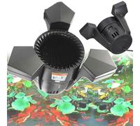 Écumoire automatique de bassin 3000/4200 l/h avec aspiration 43 W/70 W, aspirateur flottant, câble d'alimentation de 10 m, collecteur de débris à faible bruit, idéal pour le nettoyage du jardin et de