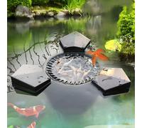 Écumoire automatique pour piscine et étang, aspirateur flottant pour étangs et piscines, extracteur de surface de 70 W et clarificateur pour un entretien de jardin sans effort