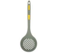 Écumoire Cuillère Passoire en Silicone, Grosse Capacité, Manche Long | Protection des Poêles Antiadhésives, Trou Suspendre, Usage Maison Cuisine Pro, Gris Vert Couleur Aléatoire