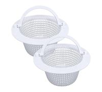 Écumoire de piscine | 2 pièces de rechange pour filtre de vidange | pour terrasse, pelouse, jardin, enlever les débris, nettoyer les feuilles, spa