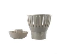Écumoire de vidange de bassin pour bassins à carpes koï | Contrôle de l'eau réglable pour collecteur de feuilles avec tasse à débris élargie | Pour une installation facile du filtre en plastique pour