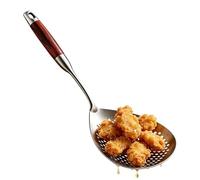 Écumoire en acier inoxydable, manche long 42,2 cm en acier inoxydable | Pour frites, pâtes, dumplings, Wonton, Hot Pot, légumes, cuisine et camping
