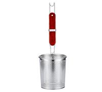 Écumoire en maille en acier inoxydable avec poignée en bambou Tenta Kitchen, Acier inoxydable, Pasta Strainer, Skimmer