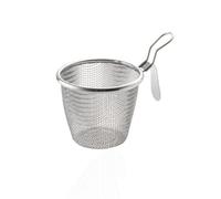 Écumoire Passoire Louche Skimmer Maille Fine en Acier Inoxydable 304 pour Égoutter Ramasser et Servir les Aliments Chauds Poignée Longue avec Crochet, Grand