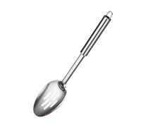 Écumoire perforée avec poignée ergonomique, cuillère à fente/spatule en acier inoxydable pour filtrer l ' huile et la soupe, cuillère rainurée