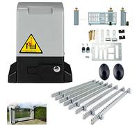 ECUTEE Moteur électrique pour portail coulissant 550W 1200KG, Automatischer Türöffnermotor, avec capteur infrarouge et 4m de rails