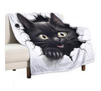 ECWECC Plaid Le Chat Plaid Enfant 3D Le Chaton Literie en Flanelle Douce Et Chaude De Canapé Convient Enfant Adultes Couverture De Voyage Cadeau d'anniversaire