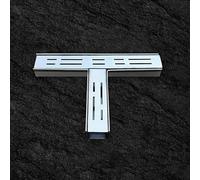 ECwtpndf Caniveau de Drainage pour allée, Kit de Drainage Canal en Acier Inoxydable 304, 1,4 à 8 po Large, passerelle Patio(#3connectors,15x5cm/5.9x2inch)