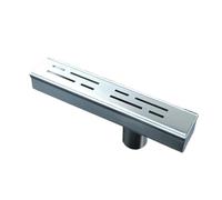 ECwtpndf Caniveau de Drainage pour allée, Kit de Drainage Canal en Acier Inoxydable 304, 1,4 à 8 po Large, passerelle Patio(#4connectors,10x5cm/3.9x2inch)