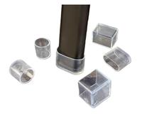 ECwtpndf Embouts Silencieux pour Pieds de Table, Capuchons de Pieds Meubles en PVC, Ronds, carrés, rectangulaires, Paquet 4(Rectangle-20x30mm)