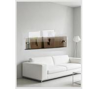 ECwtpndf Porte-revues en Acrylique, Porte-Livres et Magazines Mural en Acrylique, 4 mm, Couleur thé, 60/80/100 cm
