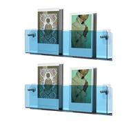 ECwtpndf Porte-revues en Acrylique, Porte-revues Mural en Acrylique, 7 Couleurs, 5 Tailles, Porte-Documents et Cartes de Visite