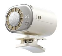ECwtpndf Ventilateur à pince, Ventilateur AC à Clip for Voiture, 16°C, 199 Vitesses, LED, 360°, 4 Couleurs, Portable Bureau Vélo Plage