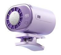 ECwtpndf Ventilateur à pince, Ventilateur AC à Clip for Voiture, 16°C, 199 Vitesses, LED, 360°, 4 Couleurs, Portable Bureau Vélo Plage