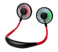 ECwtpndf ventilateur de cou portable, Diffuseur accrochant portatif d'Aromatherapy d'USB 1200mAh de fan cou multicolore