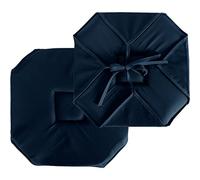 Galette de Chaise Uni Basic 40x40cm Bleu Marine