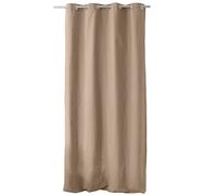 ED ENJOY HOME Rideau avec Œillets argentés, 135x240cm, Beige Naturel, 100% Coton, Tissu Certifié Oeko-TEX, Collection Panama