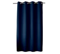ED ENJOY HOME Rideau Obscurcissant avec Œillets argentés, Bleu Marine, 140x180cm, 100% Polyester, Tissu Certifié Oeko-TEX, Collection Réglisse