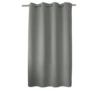 ED ENJOY HOME Rideau Obscurcissant avec Œillets argentés, Gris, 140x180cm, 100% Polyester, Tissu Certifié Oeko-TEX, Collection Réglisse
