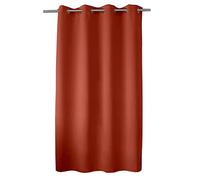 ED ENJOY HOME Rideau Obscurcissant avec Œillets argentés, Rouge Terre Cuite, 140x180cm, 100% Polyester, Tissu Certifié Oeko-TEX, Collection Réglisse