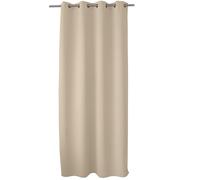 ED ENJOY HOME Rideau Occultant avec Œillets argentés, Beige Ivoire, 140x240cm, 100% Polyester, Tissu Certifié Oeko-TEX, Collection Réglisse