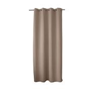 ED ENJOY HOME Rideau Occultant avec Œillets argentés, Beige Naturel, Grande Hauteur, 140x280cm, 100% Polyester, Tissu Certifié Oeko-TEX, Collection Réglisse