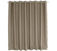ED ENJOY HOME Rideau Occultant avec Œillets argentés, Beige Naturel, Grande Largeur, 300x240cm, 100% Polyester, Tissu Certifié Oeko-TEX, Collection Réglisse