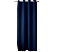 ED ENJOY HOME Rideau Occultant avec Œillets argentés, Bleu Marine, 140x240cm, 100% Polyester, Tissu Certifié Oeko-TEX, Collection Réglisse