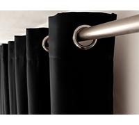 Rideau occultant Basic grande hauteur Noir 140 x 280 cm - Enjoy Home