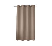 ED ENJOY HOME Rideau occultant Réglisse – Œillets argentés, 140×180 cm, beige naturel