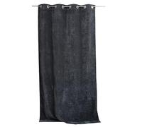 ED ENJOY HOME Rideau Thermique Occultant avec Œillets, Gris Foncé, 140x260cm, Anti-Froid pour Salon et Chambre, Velours, Doublure Polaire, Collection Velvet