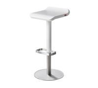 ED Tabouret de bar réglable en hauteur blanc Moree - 4260218361720
