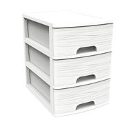 Eda 010321 | Module de Rangement STONE | A4 3 tiroirs | Couleur : Blanc