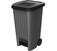 EDA 010644 G.ANT/NO EDA Poubelle, 100 litres, plastique, anthracite