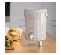 EDA 013123 BE.CA/V. EDA Compost BOKASHI, 8 litres, couleur chaux / amande