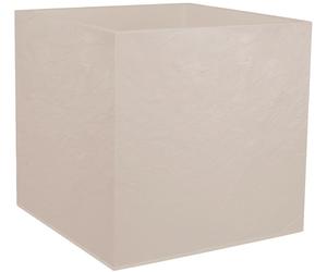 EDA 013728 BE.CA SX EDA Jardinière VOLCANIA, carrée, 495 mm, beige