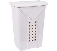EDA Panier à linge sale en plastique 60 litres – Gris
