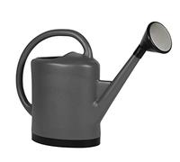 EDA - Arrosoir 13 litres Extra Fort - avec Pomme Noire et Grille Métal - 57 x 19 x 44 cm - Gris Anthracite
