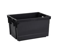 EDA - Bac de manutention 30 L - Emboîtable et Superposable - 44 x 34,5 x H.23,5 cm - Gris