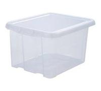EDA Boîte de rangement Funny Box 18 L avec couvercle Naturel