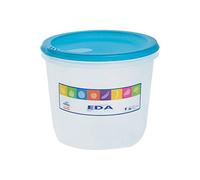 EDA Boîte Ronde 2 L Naturel Couvercle Turquoise Acidulé