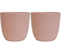 EDA - Cache-Pot Opale Ø 22 cm - Rose Nude (Lot de 2)