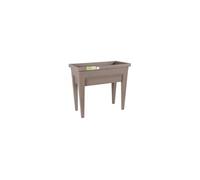 EDA Espace potager avec table City Veg&Table - 76 x 38,5 x H 68 cm - 57 L - Taupe