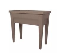 EDA Espace potager VEG&Table™ CITY Taupe Avec zone de rétention d'eau - pieds avec tampons amovibles pour évacuation trop plein Dim 76 x 38,5 x 68 cm Volume 57 L