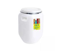 EDA Fût multi-usage Naturel 50 L FÛT'É Antichoc - cadenassable - étanche Certifié contact alimentaire Dim.: 36 x 36 x 53 cm
