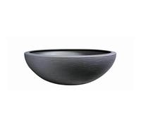 Pot vasque Ø 40 cm - EDA - Graphit Up - 14,9 L - Intérieur/ Extérieur - Décor Graphique - Ø 40 x H. 16,5 cm - Gris Anthracite