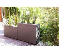 EDA Jardinière Volcania, carrée, couleur : gris anthracite
