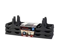 EDA Range-bouteilles OPTI'CAVE – Lot de 3 modules 6 bouteilles, 18 porte-étiquettes, Gris Anthracite