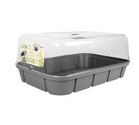 EDA Mini-serre de culture Veg&Table Taille L 15,7 L avec système d'aération Anthracite